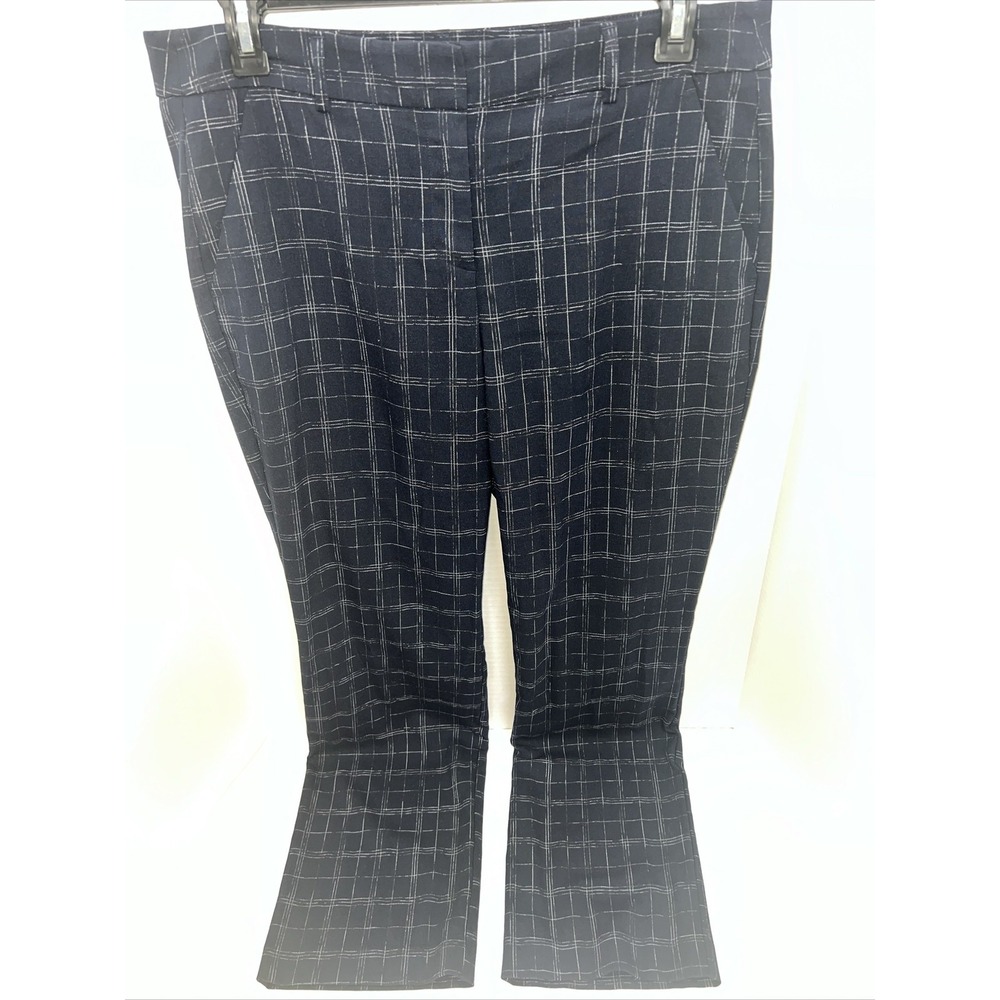 APT 9 Pants Women's Size 14 Navy Plaid